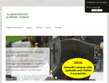 Tablet Screenshot of kamnosestvo-kaspar.si